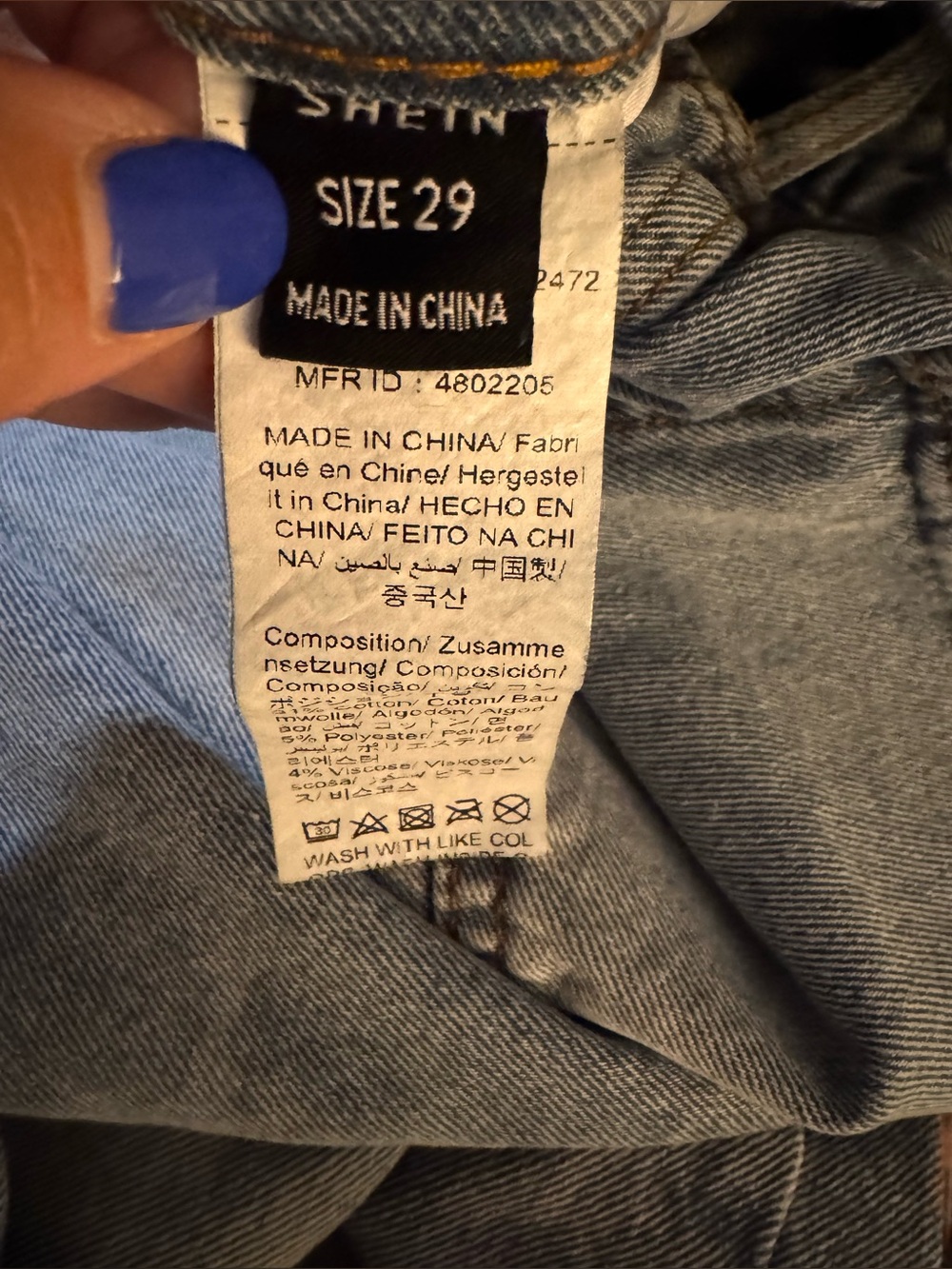 Women's 29  Wide Leg cropped barrel Jeans - Light Blue - Picture 9 of 9
